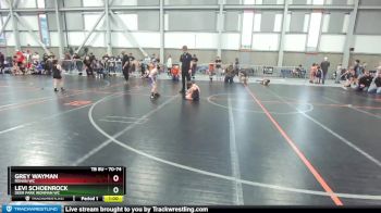 70-74 lbs Round 1 - Levi Schoenrock, Deer Park Ironman WC vs Grey Wayman, Ronan WC