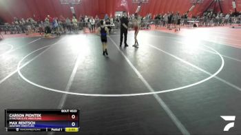 74 lbs Round 2 - Carson Piontek, X-Factor Elite Wrestling vs Max Rentsch, Aviators Wrestling