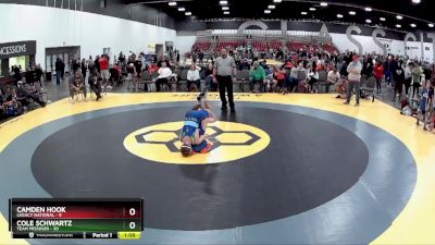 112 lbs Placement Matches (8 Team) - Camden Hook, Legacy National vs Cole Schwartz, Team Missouri