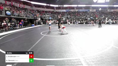 65.9 lbs Round Of 16 - Jaelyn Anderson, Nebraska Wrestling Academy vs Abigail Benson, Purler Wrestling Academy