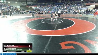 84 lbs Cons. Round 2 - Kody Austin, Prometheus Wrestling Club vs Stephan Sassa, South West Washington Wrestling Club