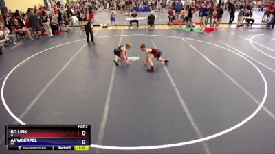 92 lbs Quarterfinal - Bo Link, IA vs Aj Woerpel, WI