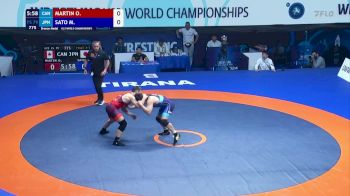 79 kg Final 3-5 - Owen Martin, Canada vs Masaki Sato, Japan