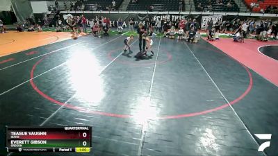 58 lbs Quarterfinal - Everett Gibson, Oregon vs Teague Vaughn, Idaho