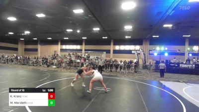 136 lbs Round Of 16 - Kaitlyn Krenz, Temecula Valley HS vs Madeline Merideth, Church Boyz