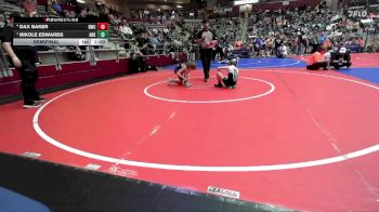 70 lbs Semifinal - Nikole Edwards, Arkansas vs Dax Baker, Bentonville Wrestling Club