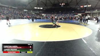 74 lbs Cons. Round 6 - Christian Garza, Team Aggression Wrestling Club vs Carsen Grooms, Port Angeles Wrestling Club
