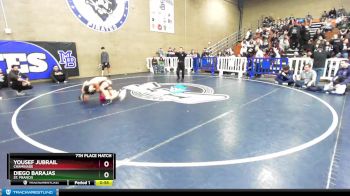 106 lbs 7th Place Match - Yousef Jubrail, Chaminade vs Diego Barajas, St. Francis