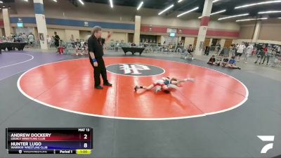 67 lbs Semifinal - Andrew Dockery, Legacy Wrestling Club vs Hunter Lugo, Warrior Wrestling Club