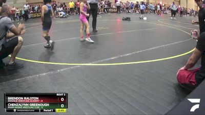 38 lbs Round 1 (6 Team) - Brendon Ralston, Donahue Wrestling Academy vs Chenzalynn Greenough, Ragin Raisins Wrestling Club