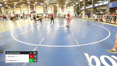 182 lbs Round Of 16 - Coy Bryson, Buffalo Valley Wrestling Club - Black vs Max Daniel Magayna, Team Shutt Mutts