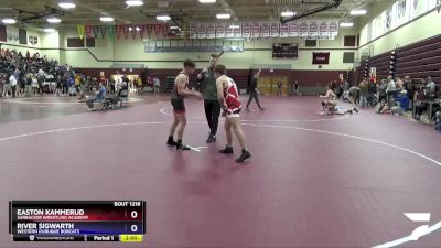 16U-6 lbs Rr1 - Easton Kammerud, Sarbacker Wrestling Academy vs River Sigwarth, Western Dubuque Bobcats