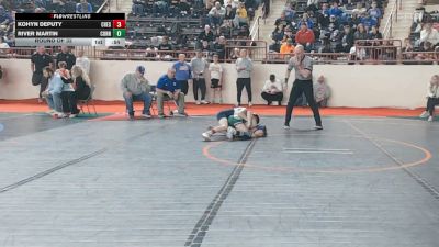 65_B lbs Round Of 32 - Kohyn Deputy, Chestnut Ridge vs River Martin, Connellsville