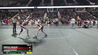 120 lbs Semifinal - Whitley Wilscam, South Central Punishers vs Karson Nichols, Phillipsburg