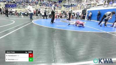 60 lbs Semifinal - Noah Noteboom, Tuttle Wrestling vs Ridge Nichols, Rough Riders