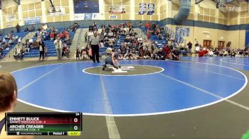 54 lbs Placement Matches (8 Team) - Emmett Buuck, Garrett Wrestling Club vs Archer Creager, Leo Wrestling Club