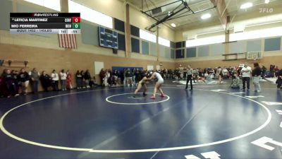 145lbs Cons. Round 4 - Mio Ferreira, Richland (Girls) vs Leticia Martinez, Century (Girls)
