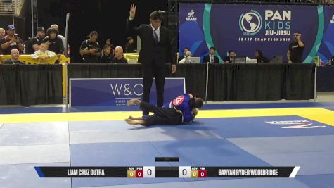 Banyan Ryder Wooldridge vs Liam Cruz Dutra 2025 Pan Kids Jiu-Jitsu IBJJF Championship