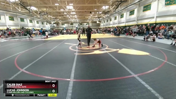 65 lbs Champ. Round 2 - Lucas Johnson, Clark/Willow Lake Cyclones vs ...