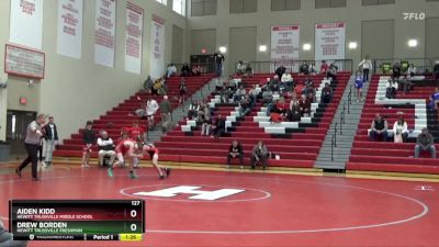 127 lbs Round 5 - Aiden Kidd, Hewitt Trussville Middle School vs Drew Borden, Hewitt Trussville Freshman