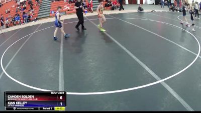 93 lbs Round 1 - Camden Bolden, Bennington Wrestling Club vs Kian Kelley, Little Hammers