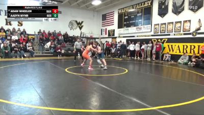 150 lbs Cons. Round 2 - Aadyn Myhr, Hudson vs Adam Wheeler, Waukon