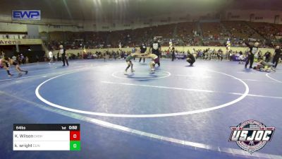 64 lbs Consi Of 8 #1 - Knox Wilson, Cashion Takedown Club vs Kenneth Wright, Clinton Youth Wrestling