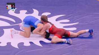 65 kg Finals 1-2 - Alina Kasabieva, Russia vs Irina Ringaci, Moldova