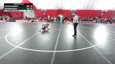 USA Junior Boys - 157 lbs Champ. Round 2 - Brandon Much, Askren Wrestling Academy vs Oliver Monsrud, Minnesota