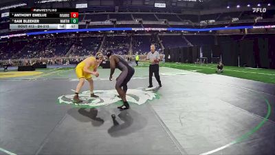 D4-215 lbs 7th Place Match - Anthony Emelue, Riverview Gabriel Richard vs Sam Bleeker, Martin