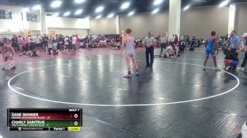 144 lbs Round 2 (10 Team) - Zane Skinner, Indiana Smackdown Black vs Charly Sainteus, Youth Impact Center Blue