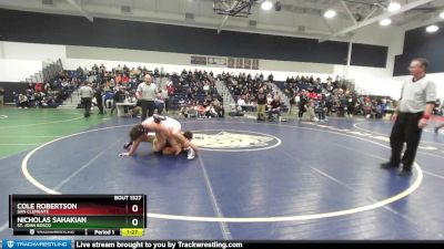 220 lbs 1st Place Match - Nicholas Sahakian, St. John Bosco vs Cole Robertson, San Clemente