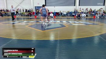 197 lbs Champ. Round 1 - Sawyer Dereszynski, Messiah vs Cameron Butka, Wilkes