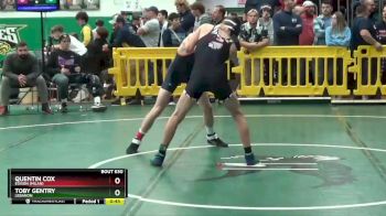 113 lbs Cons. Round 2 - Quentin Cox, EDISON (Milan) vs Toby Gentry, LEBANON