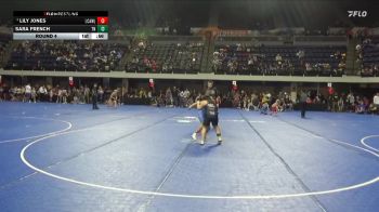 Round 4 - Lily Jones, La Crosse Area Wrestling (law) vs Sara French, Team Nazar