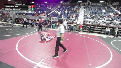 106 lbs Consi Of 8 #2 - Carter Holman, Glenrock WC vs Colebyn Hallcroft, Eastside United