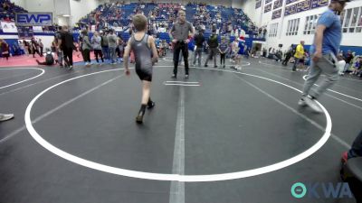 55 lbs Semifinal - Huxley Kelton, Harrah Little League Wrestling vs Max Jansing, Norman Grappling Club