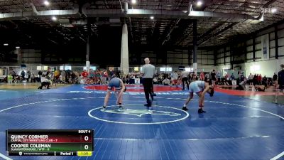 120 lbs Round 2 (4 Team) - Quincy Cormier, CAPITAL CITY WRESTLING CLUB vs Cooper Coleman, SLAUGHTERHOUSE / WTF