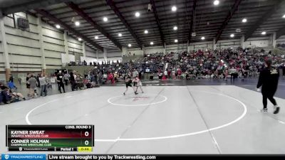 85 lbs Cons. Round 3 - Conner Holman, Champions Wrestling Club vs Kayner Sweat, Wasatch Wrestling Club