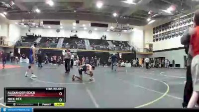 125 lbs Cons. Round 1 - Alexander Edick, Warrior Wrestling Club vs Nick Rex, Indiana