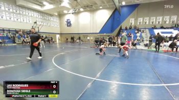 62-65 lbs Round 3 - Jax Rodrigues, Team Prestige vs Donovan Siegle, Hook`Em W.C.