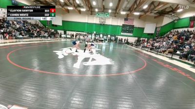 150 lbs Cons. Round 2 - Clayton Sawyer, Mountain View vs Cohen Wentz, Cody