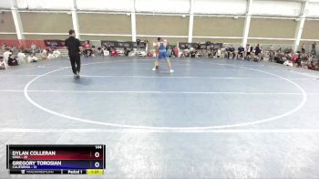 144 lbs Placement Matches (8 Team) - Dylan Colleran, Iowa vs Gregory Torosian, California