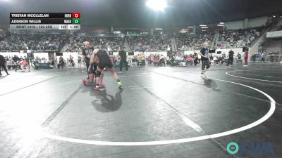 126 lbs Round Of 16 - Tristan McCllelan, Hurricane Wrestling Academy vs Addison Willis, Wagoner Takedown Club