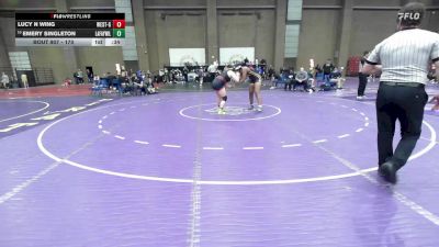 170 lbs Cons. Round 4 - Lucy N Wing, Omaha Westside vs Emery Singleton, Lafayette