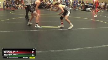 115 lbs Round 4 (6 Team) - Anthony Valls, Mat Assassins vs Brayden Jones, M2TCNJ