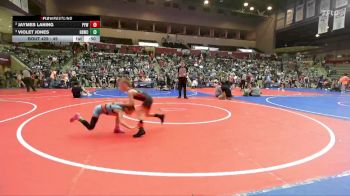 49 lbs Round 1 - Jaymes Laning, Panther Youth Wrestling-CPR vs Violet Jones, Honey Badger Wrestling Club