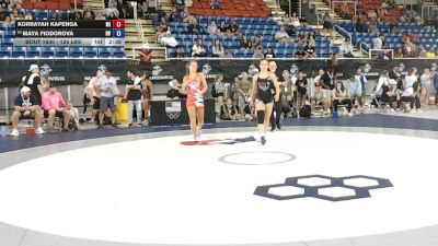 125 lbs Cons. Rd Of 32 - Korrayah Kapenga, Michigan vs Maya Fiodorova, Nevada