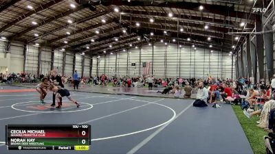 100 lbs Round 2 - Norah Hay, Brown Deer Wrestling vs Cecilia Michael, Seasons Freestyle Club