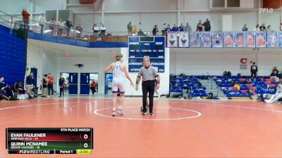 113 lbs Placement (16 Team) - Quinn McNamee, Bishop Chatard vs Evan Faulkner, Heritage Hills